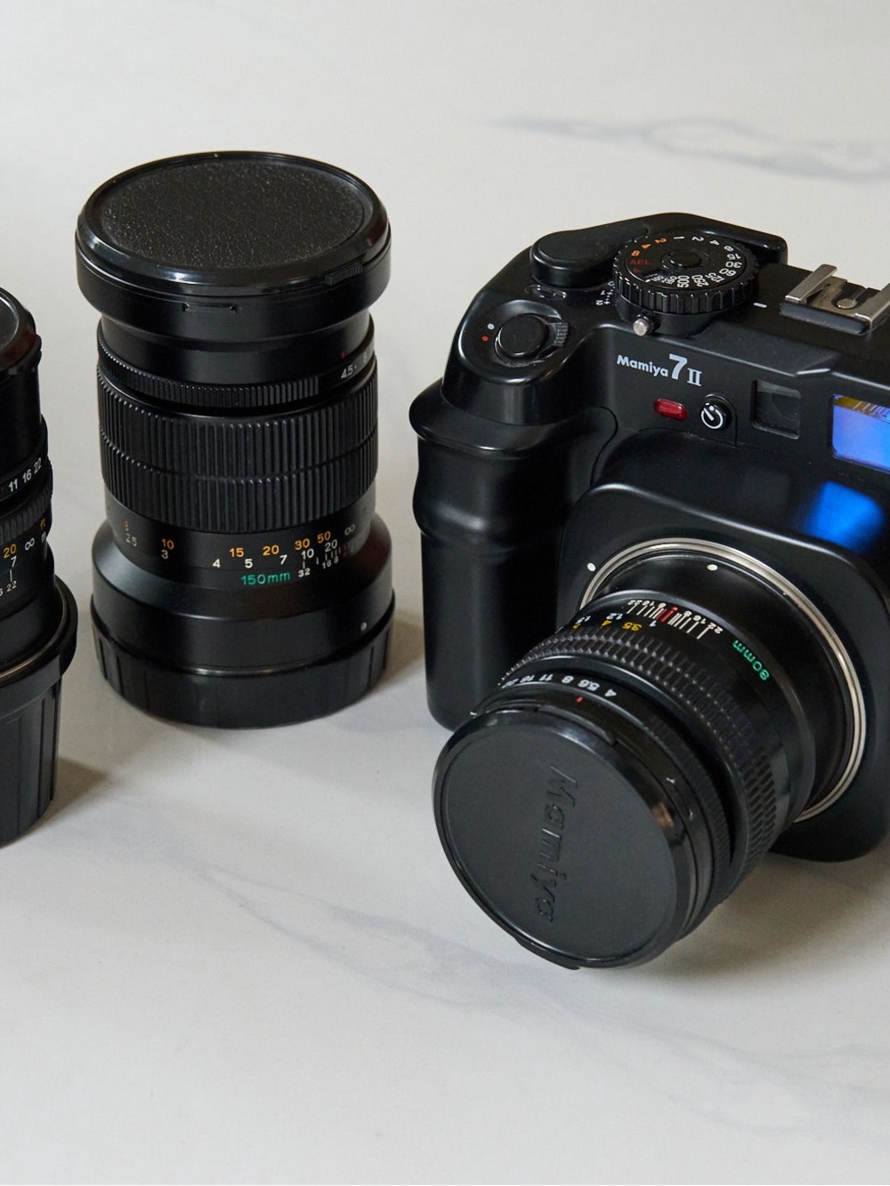 Mamiya 7ii 6x7 medium format film camera with 3x Lenses